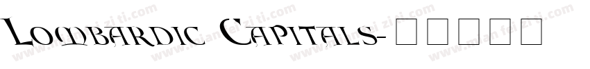 Lombardic Capitals字体转换